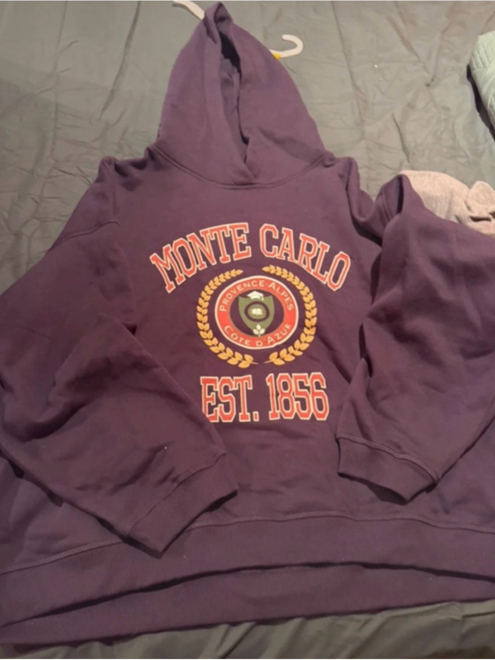 Navy Blue Monte Carlo Graphic Hoodie Sweatshirt